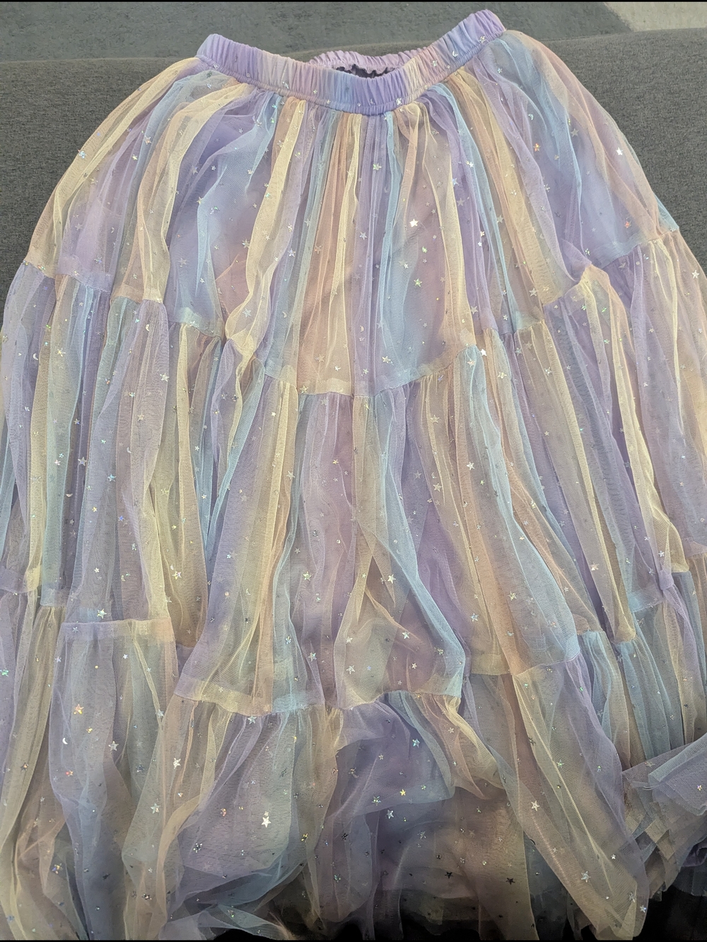 Beulah Lavender Pastel Tulle Skirt